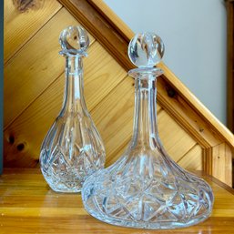 Pair Of Crystal Decanters (DR)