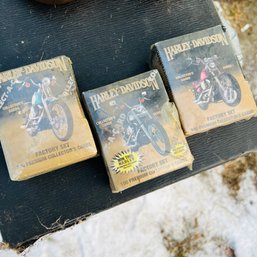 Sealed Vintage Harley Davidson Factory Set Collector's Cards - Series 1-3 (Barn)