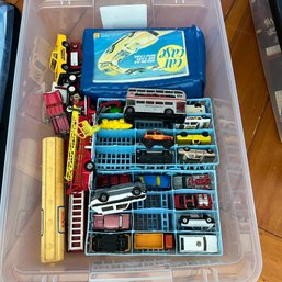 Assorted Diecast Toy Cars In Bin (DR)