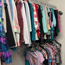 Ladies Clothing Lot: 2 Racks, Various Sizes (closet Left)