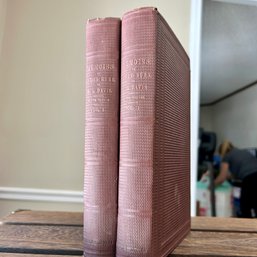 Antique 2 Volume Hardcover Book Set 'Memoirs Of Aaron Burr' 1858 (BR)