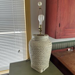 White Woven Lamp (DR)