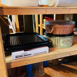 Enamel Grill Pan, Casserole Dishes With Holders And Stovetop Belgian Waffle Maker (Zone 2)