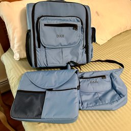 Three Pieces Monogrammed LL Bean Luggage In Great Condition (Upstairs)