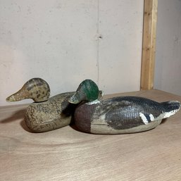 Pair #1 Vintage Decoy Ducks (Bsmt 2)