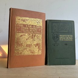 Antique Books: 'The Tar-Baby & Other Rhymes' 1904, 'Nights With Uncle Remus' 1883, Joel Chandler Harris (IS)