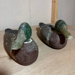 Pair #2 Vintage Decoy Ducks (Bsmt 2)