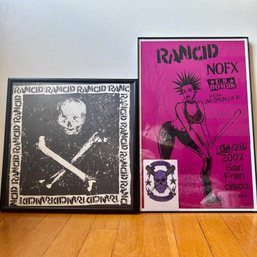 Autographed RANCID Album, Framed With Autographed RANCID Band Poster, Punk Rock
