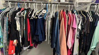 Ladies Clothing Lot, Various Sizes, Some Evening Wear, One Rack (closet Right)