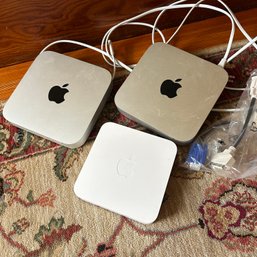 Pair Of Apple Mac Minis And AirPort Extreme Base Station (2nd Floor Hall Closet)