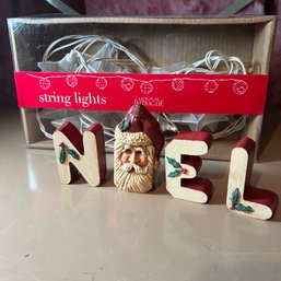 Star String Lights And 'NOEL'Block Letters (attic)