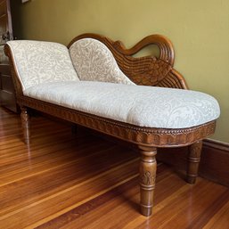 Beautiful Chaise Lounge With Swan Motif - See Description (2nd Floor BR)