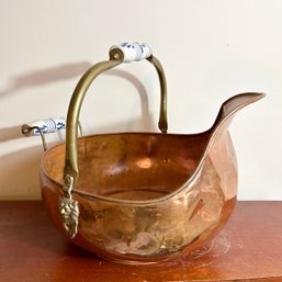 Vintage Copper Coal Bucket
