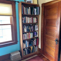 7' Tall Wooden Bookshelf - Contents Not Included (2nd Floor Office)