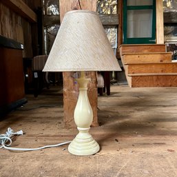 Cream Colored Table Lamp (barn)