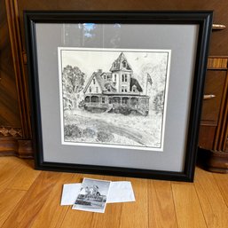 Signed Hand Drawn Pencil Art Piece With Original Photo To Be Drawn  (LR)
