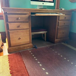 Large Heavy Wood Desk (2nd Floor Office)