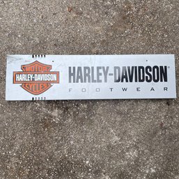 Metal Harley-Davidson Footwear Sign (Garage Right)