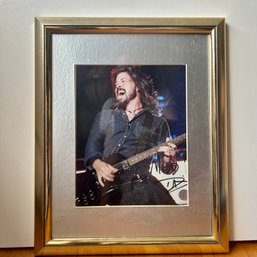 Autographed DAVE GROHL FOO FIGHTERS NIRVANA Framed Photo
