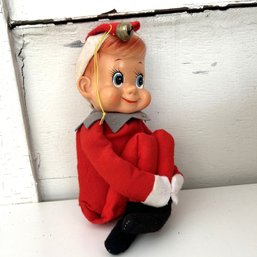 Vintage Knee Hugging, Pixie Elf Shelf Sitter - Marks Noted (OA)