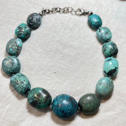 Natural Stone Turquoise Necklace (Tote)