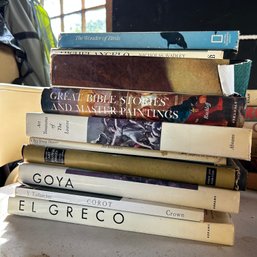 Book Lot: Art Books, Including Goya, El Greco, Michelangelo, Corot, Etc (IS)