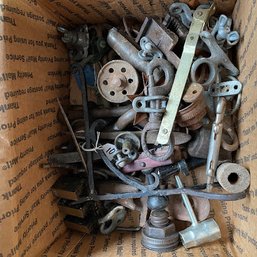 Assorted Tools/Parts Metal Box Lot (Garage Right)