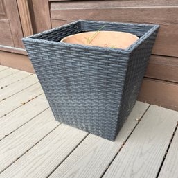 Square Plastic Planter (Outside)