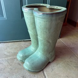 Adorable Glazed Rain Boot Planter (Kitchen)