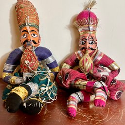 Pair Of Vintage Middle Eastern Puppet Dolls