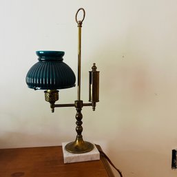 Vintage Desk Lamp With Glass Shade (BR 2)