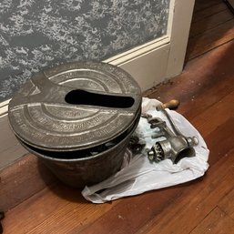 Vintage Bread Maker And Meat Grinder (attic)