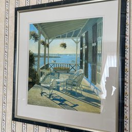 Framed Art Print, Seaside Porch (Living Room)