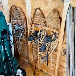 Two Pairs Of Vintage Snowshoes (Barn)