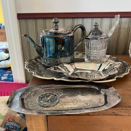 Vintage Silver Plate Serving Pieces And Trays (kitchen, #48902 And #48903)