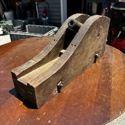 Antique Wooden Block Cannon (Garage)