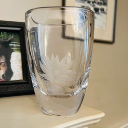 Ekenas Sweden Signed Art Glass Vase (DR)