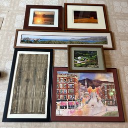 Beautiful Assortment (6) Of Framed Art, Some Signed (Art Room)