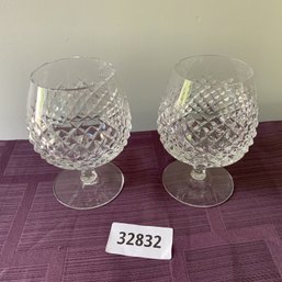 Set Of 2 Waterford Crystal Brandy Glasses (kitchen)