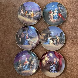Set Of 6 The Christmas Story Collectible Plates By Hector Garrido