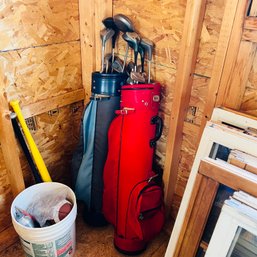 Two Sets Of Vintage Golf Clubs (Barn)