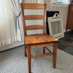Single Wooden Ladder Back Chair (Living Room)