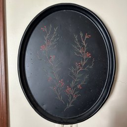 Lovely Decorative Black Painted Tray (LR)