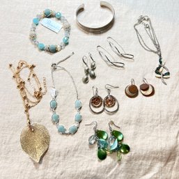 Costume Jewelry Necklaces, Earrings And Bracelets (Tote)