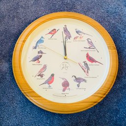 National Audubon Society Faux Wood-Framed Wall Clock (Dining Room)