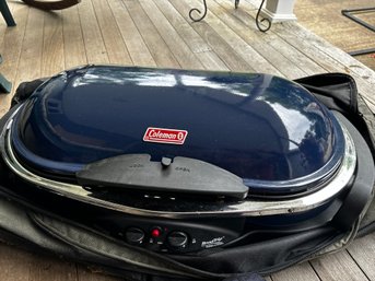 Coleman Camping Propane Grille, Very Nice With Carrying Bag (back Patio)