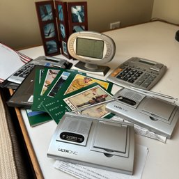 Assorted Radios, Calculators, Photo Frame, LL Bean Calendar, & More (Attic 3)