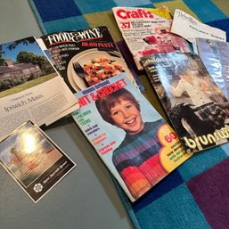 Assortment Of Vintage Craft & Knitting Magazines, And More (Bsmt)