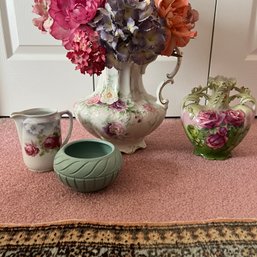 Vintage Ceramic Vases, Pitcher And Pot - As Is (BR 1)