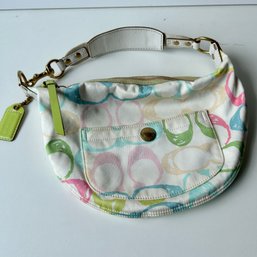 COACH Pastel Scribbles Hobo Bag